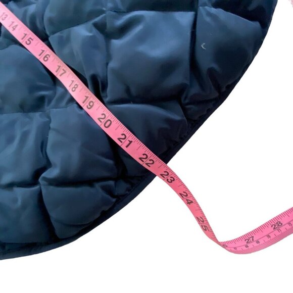 WOOLRICH Women Size S Blue Quilted Duck Down Puff Vest Filling Full Zip Pockets - Picture 14 of 16
